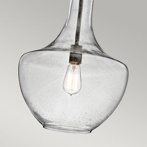Kichler Pendant from the Everly range. Everly 1 Light Medium Pendant Product Code = KL-EVERLY-P-M-OZ