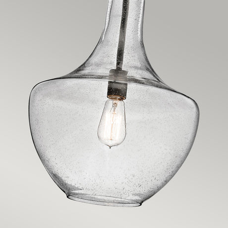 Kichler Pendant from the Everly range. Everly 1 Light Medium Pendant Product Code = KL-EVERLY-P-M-OZ