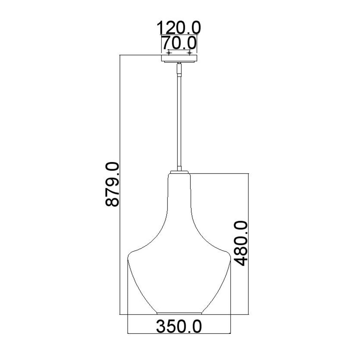 Kichler Pendant from the Everly range. Everly 1 Light Small Pendant – SKU KL-EVERLY-P-S-OZ