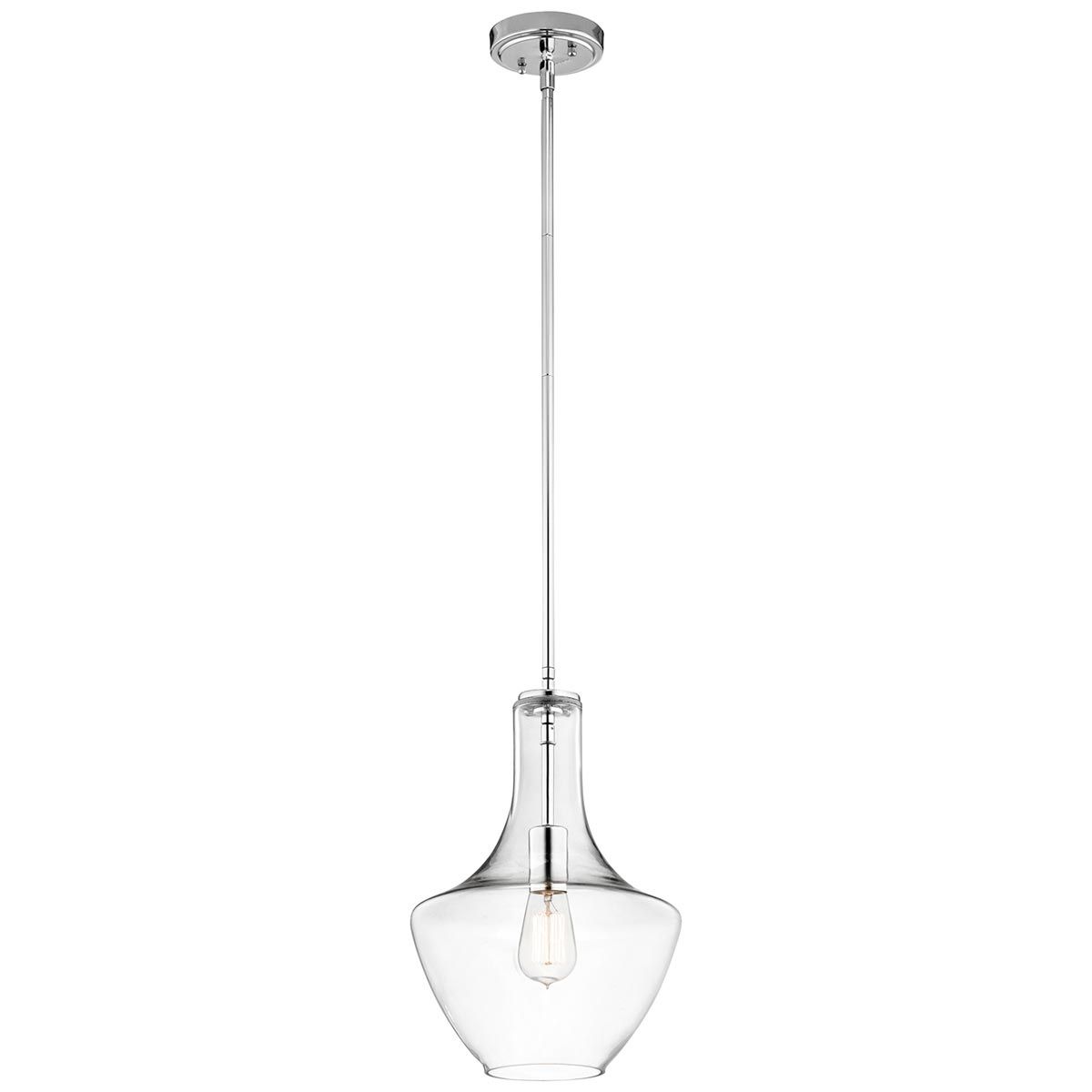Kichler Pendant from the Everly range. Everly 1 Light Small Pendant – SKU KL-EVERLY-P-S-CH