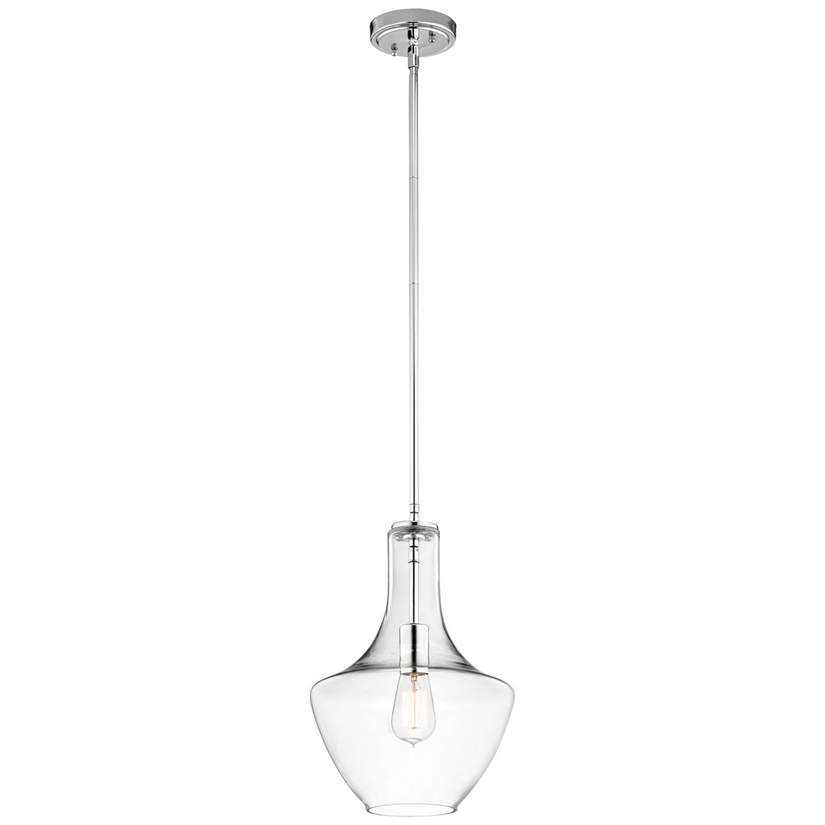Kichler Pendant from the Everly range. Everly 1 Light Small Pendant Product Code = KL-EVERLY-P-S-CH