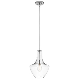 Kichler Pendant from the Everly range. Everly 1 Light Small Pendant Product Code = KL-EVERLY-P-S-CH