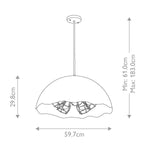 Kichler Pendant from the Fracture range. Fracture 5 Light Pendant Product Code = KL-FRACTURE-P-L