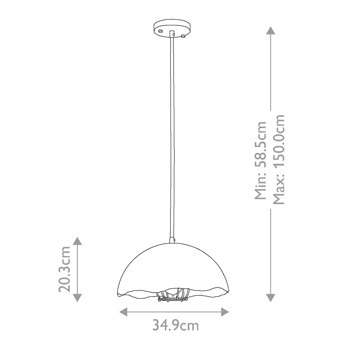 Kichler Pendant from the Fracture range. Fracture 1 Light Pendant Product Code = KL-FRACTURE-P-S