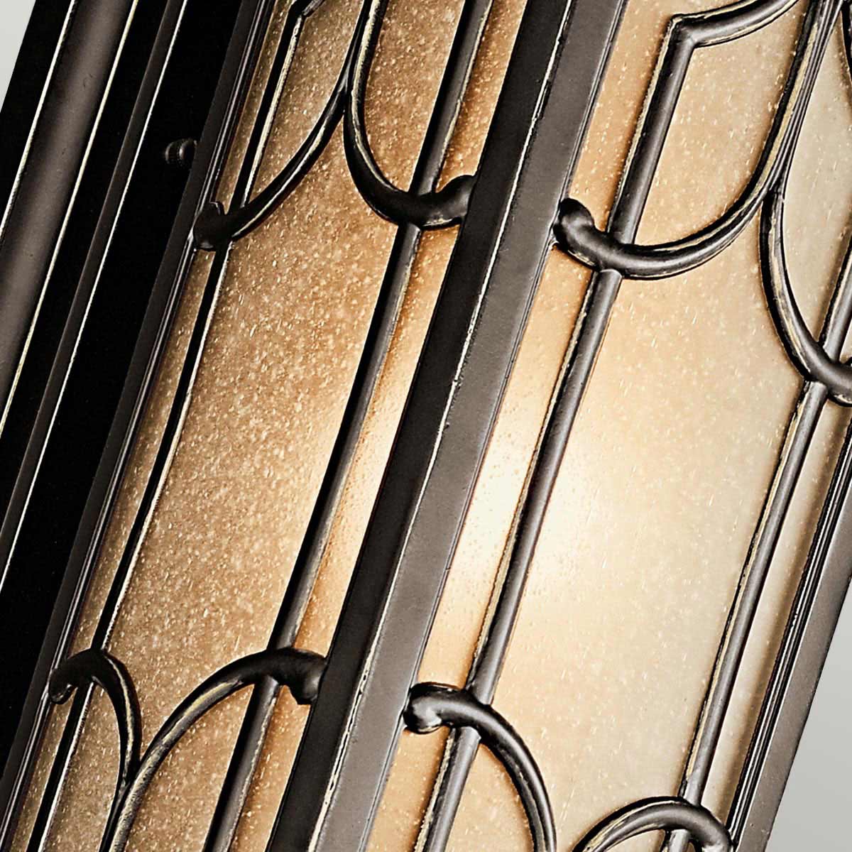 Kichler Outdoor Wall Light from the Franceasi range. Franceasi 1 Light Medium Wall Lantern Product Code = KL-FRANCEASI-M