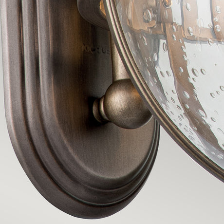 Kichler Outdoor Wall Light from the Halleron range. Halleron 3 Light Wall Lantern Product Code = KL-HALLERON-2M-BU