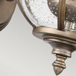 Kichler Outdoor Wall Light from the Halleron range. Halleron 2 Light Wall Lantern Product Code = KL-HALLERON-2S-BU