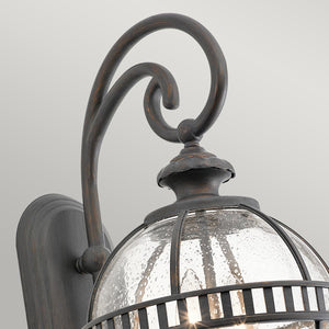 Kichler Outdoor Wall Light from the Halleron range. Halleron 2 Light Wall Lantern Product Code = KL-HALLERON-2S