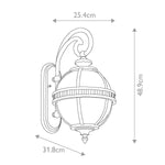 Kichler Outdoor Wall Light from the Halleron range. Halleron 2 Light Wall Lantern – SKU KL-HALLERON-2S