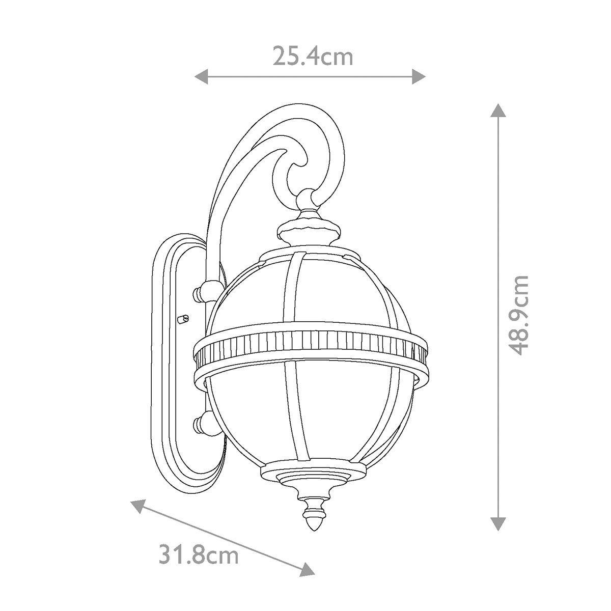 Kichler Outdoor Wall Light from the Halleron range. Halleron 2 Light Wall Lantern – SKU KL-HALLERON-2S
