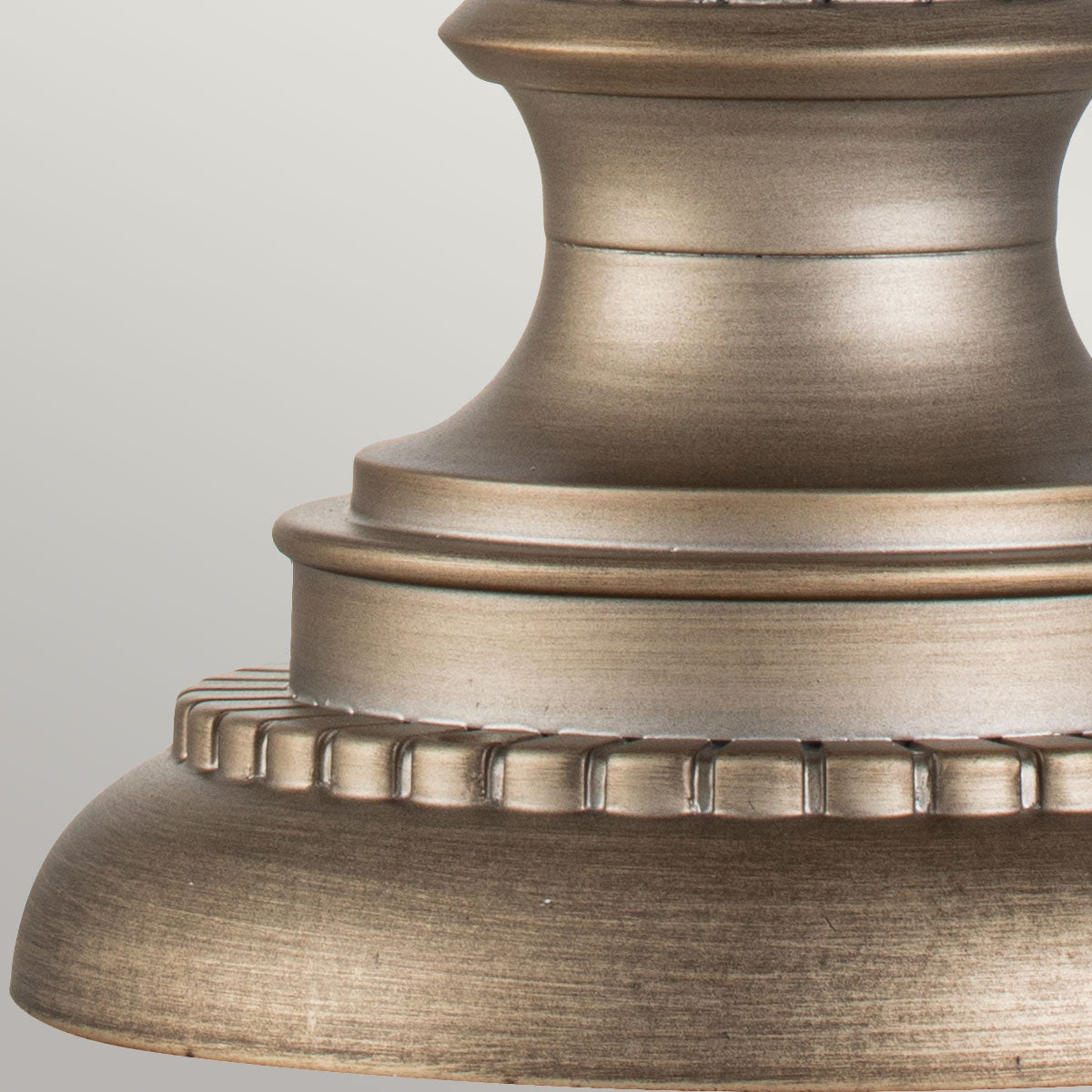 Kichler Pedestal Lantern from the Halleron range. Halleron 3 Light Pedestal Lantern Product Code = KL-HALLERON-3M-BU