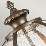Kichler Pedestal Lantern from the Halleron range. Halleron 3 Light Pedestal Lantern Product Code = KL-HALLERON-3M-BU