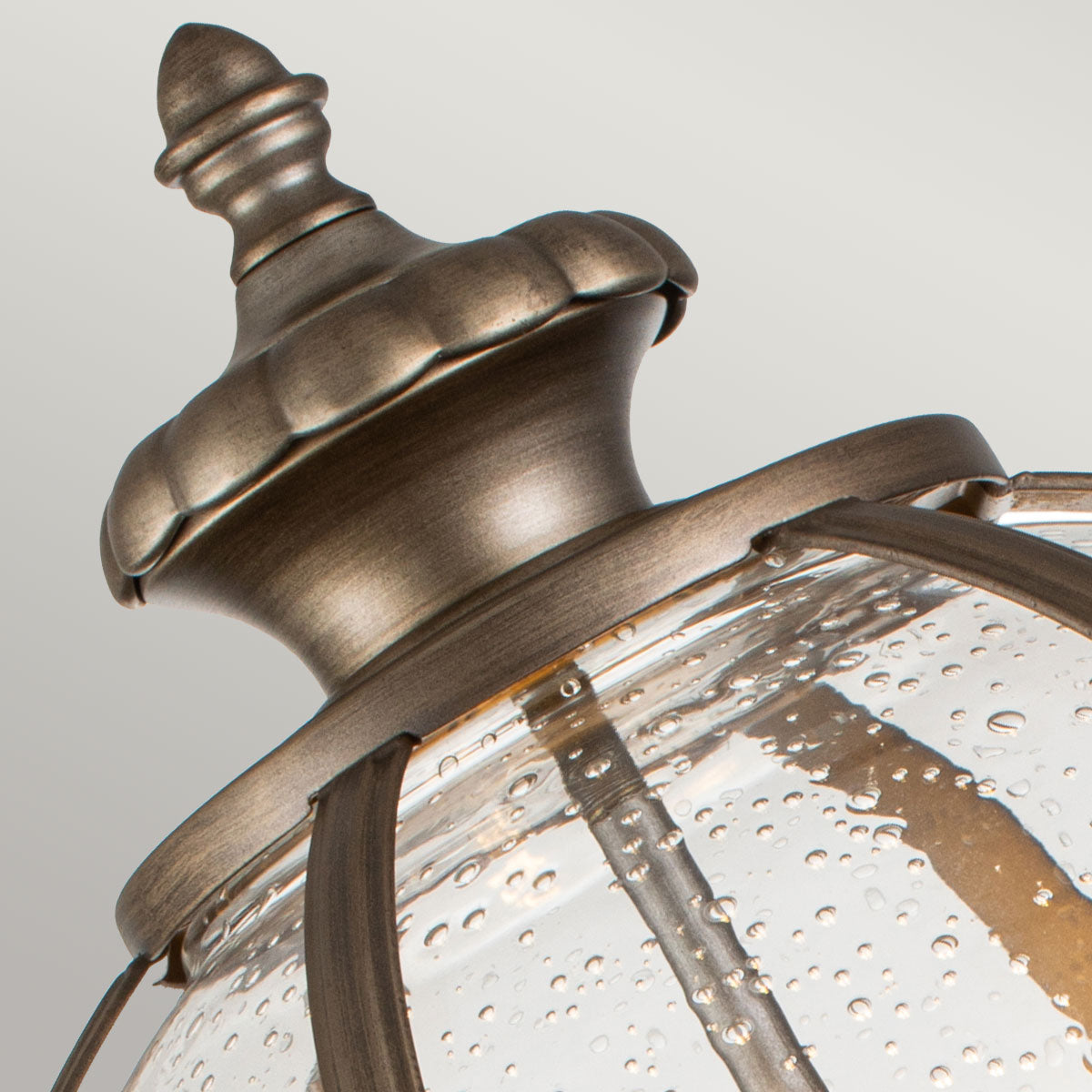 Kichler Pedestal Lantern from the Halleron range. Halleron 3 Light Pedestal Lantern Product Code = KL-HALLERON-3M-BU