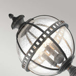Kichler Pedestal Lantern from the Halleron range. Halleron 3 Light Pedestal Lantern Product Code = KL-HALLERON-3M