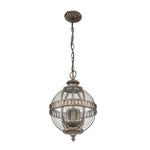 Kichler Outdoor Hanging from the Halleron range. Halleron 3 Light Chain Lantern – SKU KL-HALLERON-8M-BU
