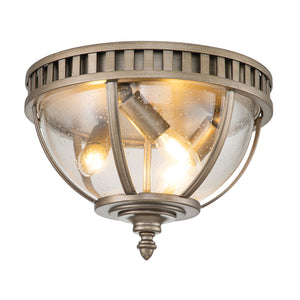 Kichler Ceiling Flush from the Halleron range. Halleron 3 Light Ceiling Flush Product Code = KL-HALLERON-F-BU