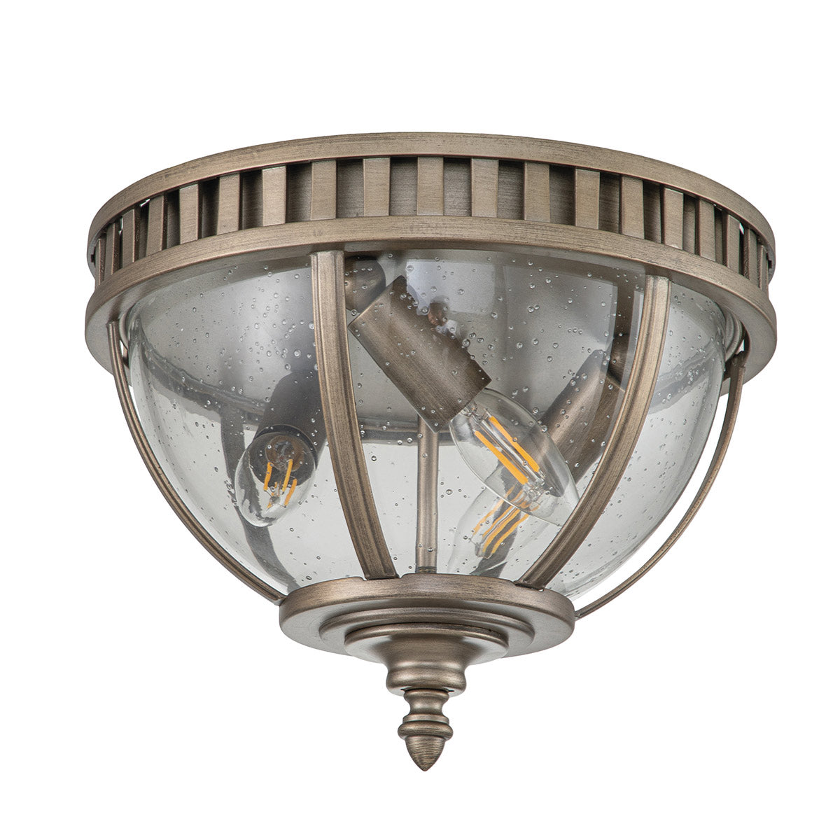 Kichler Ceiling Flush from the Halleron range. Halleron 3 Light Ceiling Flush Product Code = KL-HALLERON-F-BU