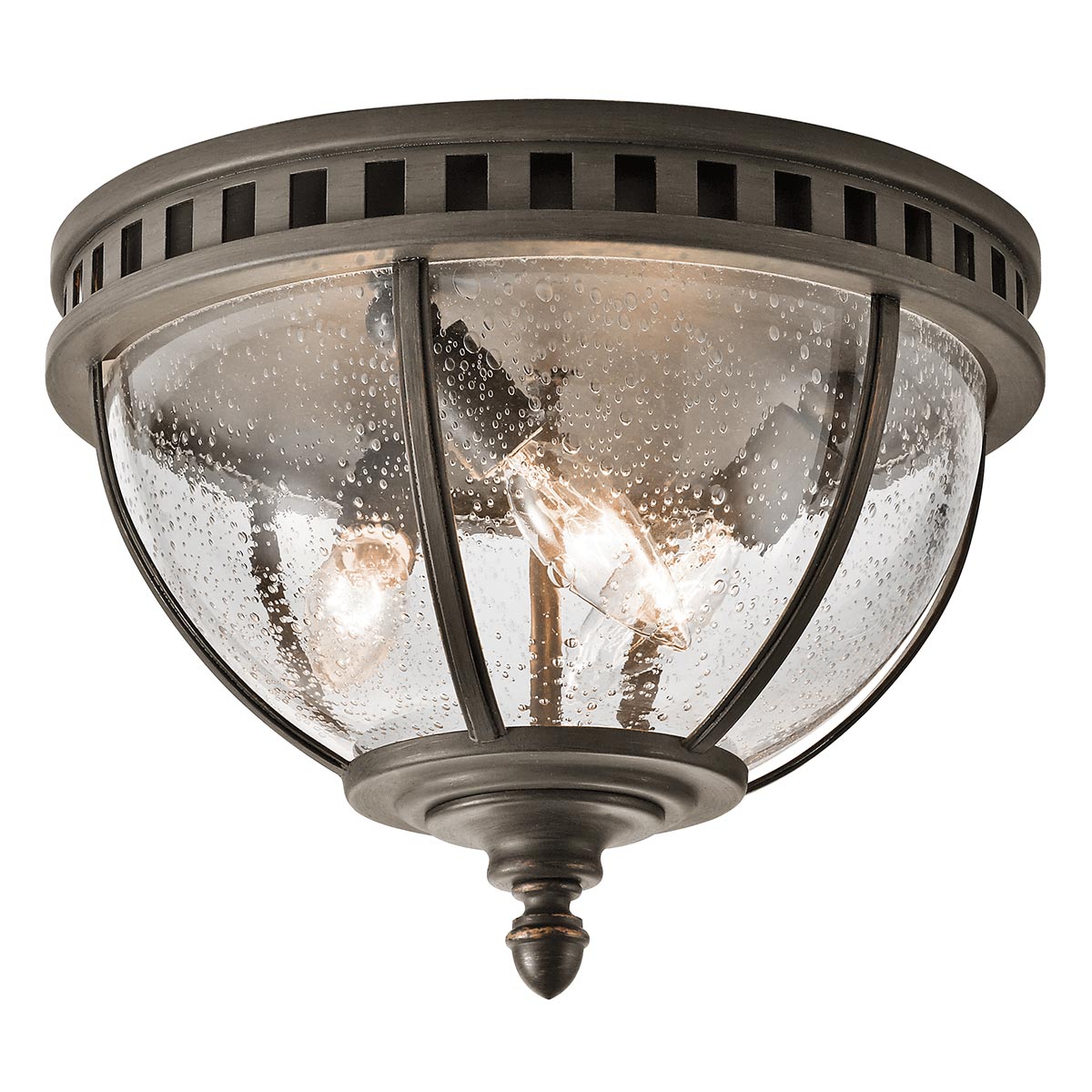 Kichler Ceiling Flush from the Halleron range. Halleron 3 Light Ceiling Flush Product Code = KL-HALLERON-F