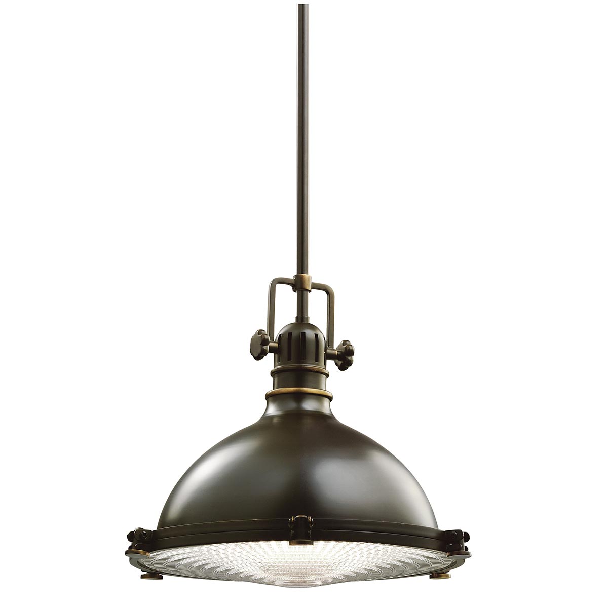 Kichler Pendant from the Hatteras Bay range. Hatteras Bay 1 Light Medium Pendant - Olde Bronze Product Code = KL-HATTERAS-BAY-M-OZ