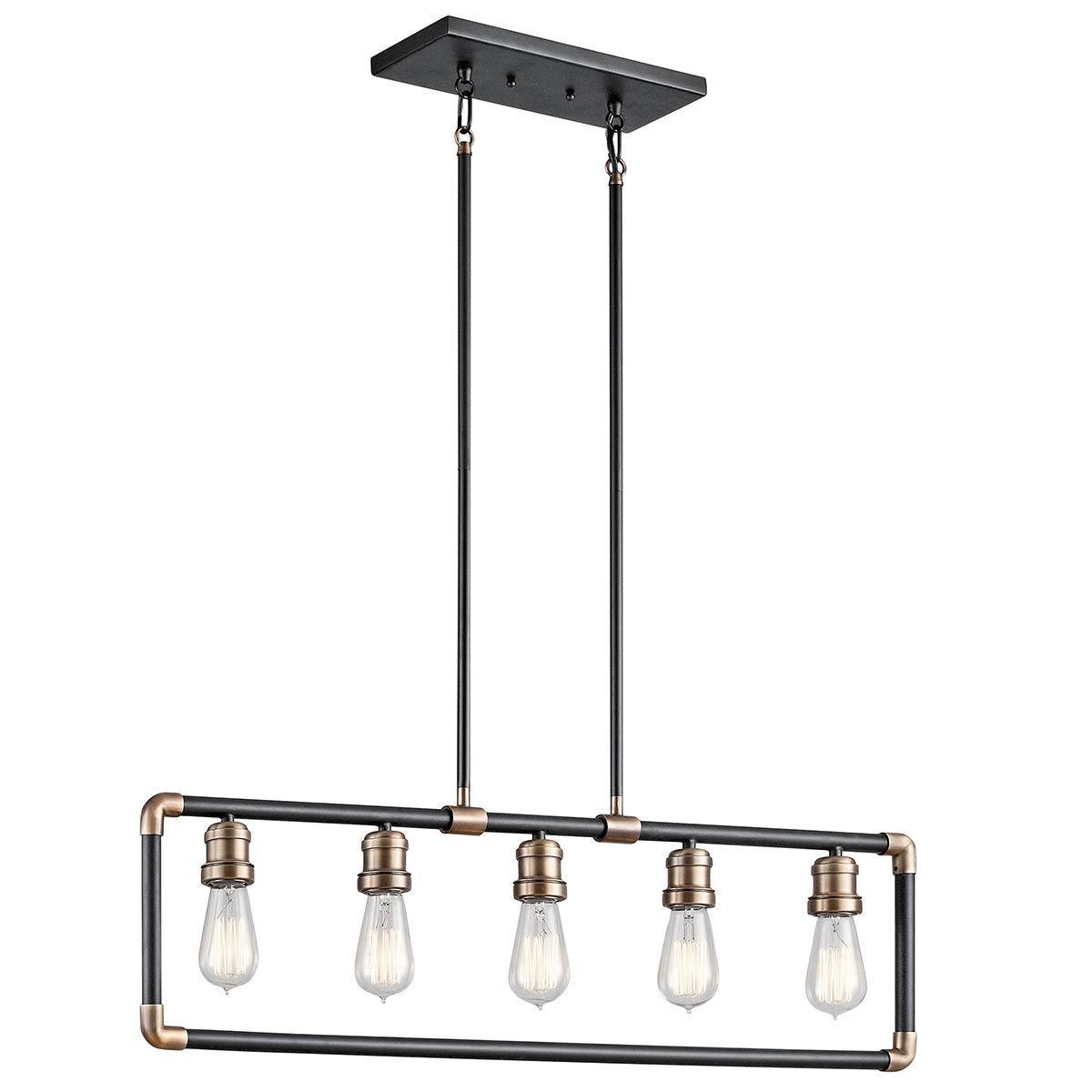 Kichler Chandelier from the Imahn range. Imahn 5 Light Linear Chandelier – SKU KL-IMAHN-ISLE
