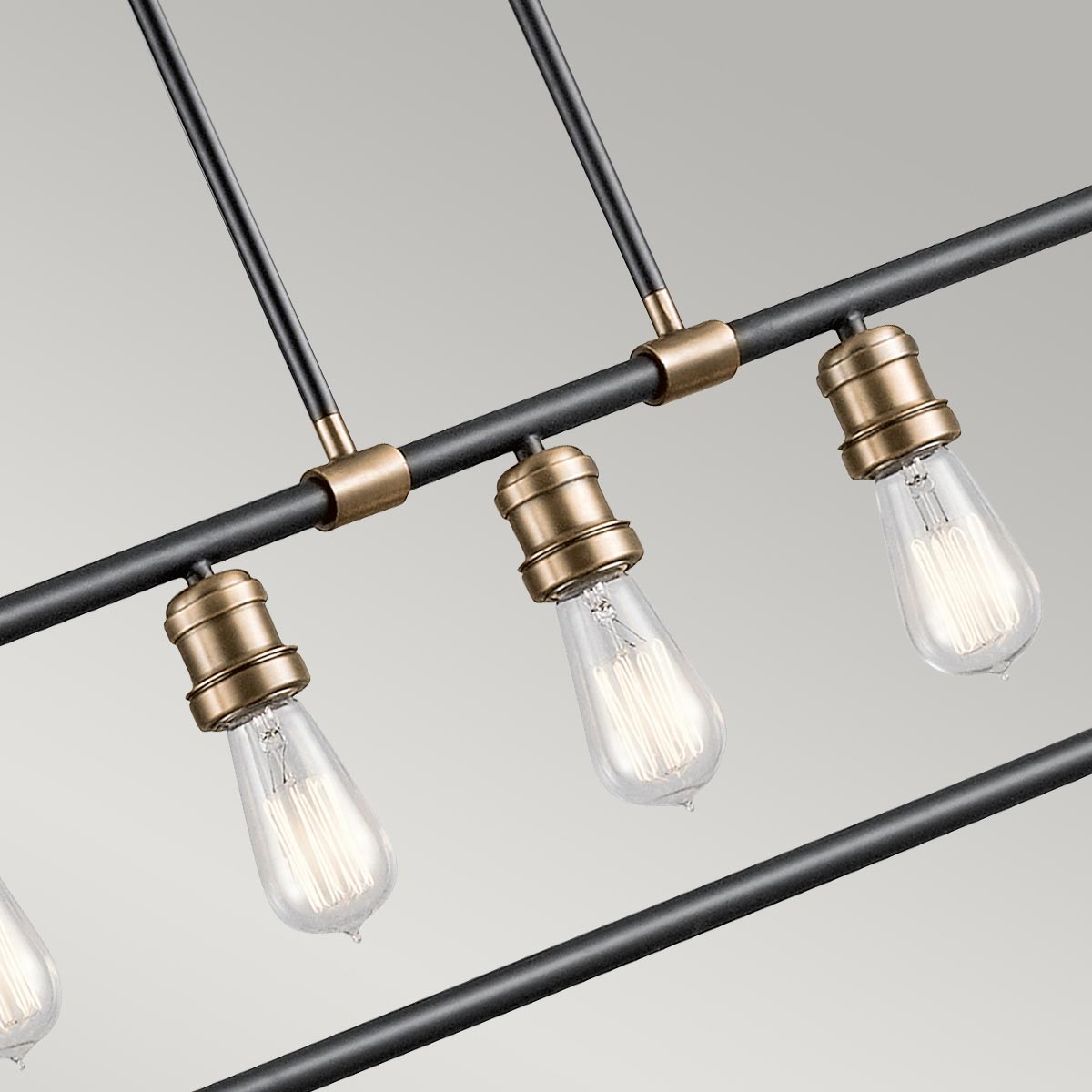 Kichler Chandelier from the Imahn range. Imahn 5 Light Linear Chandelier  Product Code = KL-IMAHN-ISLE