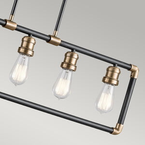 Kichler Chandelier from the Imahn range. Imahn 5 Light Linear Chandelier  Product Code = KL-IMAHN-ISLE