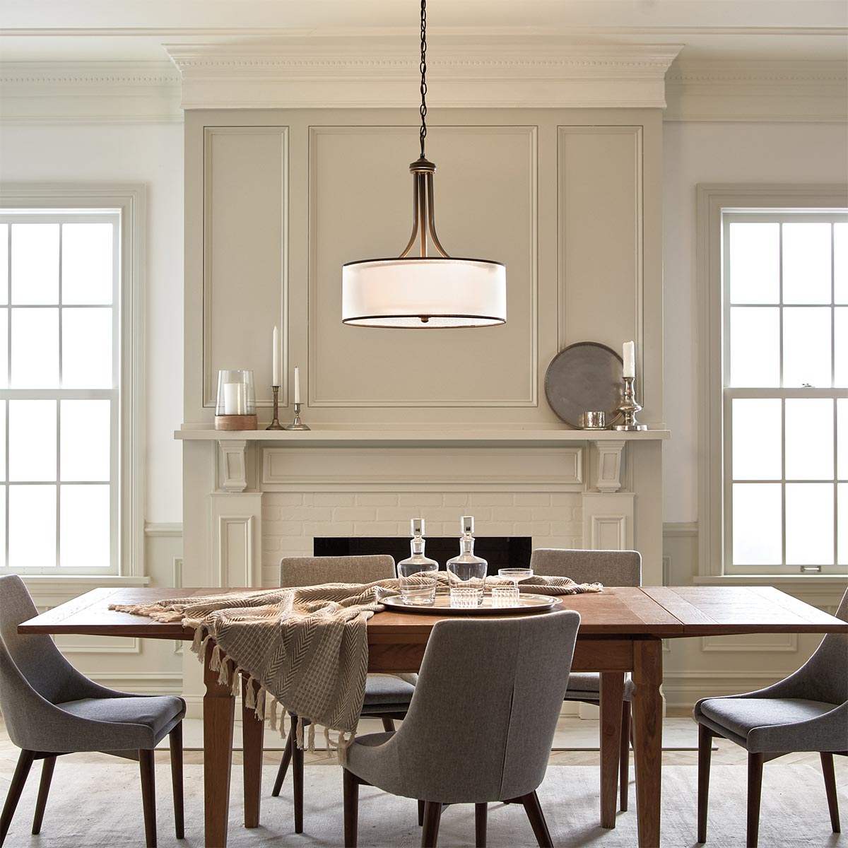 Kichler Pendant from the Lacey range. Lacey 4 Light Large Pendant Product Code = KL-LACEY-P-L-MB