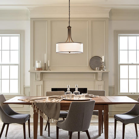 Kichler Pendant from the Lacey range. Lacey 4 Light Large Pendant Product Code = KL-LACEY-P-L-MB