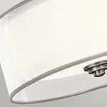 Kichler Ceiling Semi-Flush from the Lacey range. Lacey 3 Light Small Semi-Flush Product Code = KL-LACEY-SF-AP