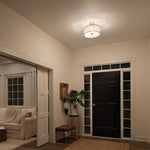 Kichler Ceiling Semi-Flush from the Lacey range. Lacey 3 Light Small Semi-Flush Product Code = KL-LACEY-SF-AP