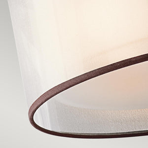 Kichler Ceiling Semi-Flush from the Lacey range. Lacey 3 Light Small Semi-Flush Product Code = KL-LACEY-SF-MB