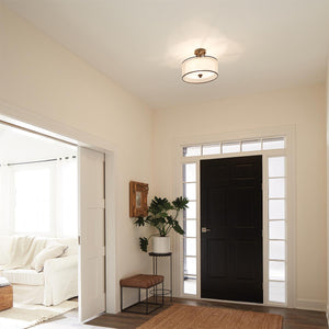 Kichler Ceiling Semi-Flush from the Lacey range. Lacey 3 Light Small Semi-Flush Product Code = KL-LACEY-SF-MB