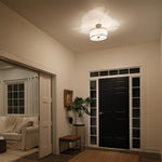 Kichler Ceiling Semi-Flush from the Lacey range. Lacey 3 Light Small Semi-Flush Product Code = KL-LACEY-SF-MB