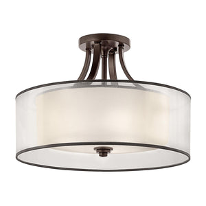 Kichler Ceiling Semi-Flush from the Lacey range. Lacey 4 Light Semi-Flush Product Code = KL-LACEY-SFM-MB