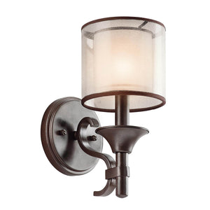 Kichler Wall Light from the Lacey range. Lacey 1 Light Wall Light Product Code = KL-LACEY1-MB