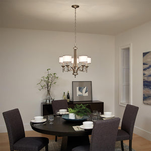 Kichler Chandelier from the Lacey range. Lacey 5 Light Chandelier Product Code = KL-LACEY5-AP