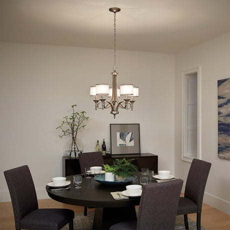Kichler Chandelier from the Lacey range. Lacey 5 Light Chandelier Product Code = KL-LACEY5-AP
