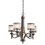 Kichler Chandelier from the Lacey range. Lacey 5 Light Chandelier – SKU KL-LACEY5-MB