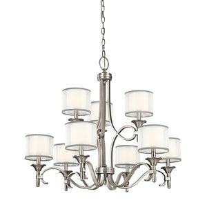 Kichler Chandelier from the Lacey range. Lacey 9 Light Chandelier Product Code = KL-LACEY9-AP