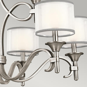 Kichler Chandelier from the Lacey range. Lacey 9 Light Chandelier Product Code = KL-LACEY9-AP