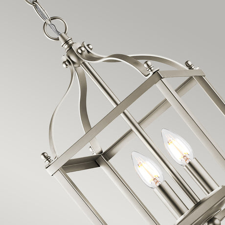 Kichler Pendant from the Larkin range. Larkin 2 Light Small Pendant - Brushed Nickel Product Code = KL-LARKIN-P-S-NI