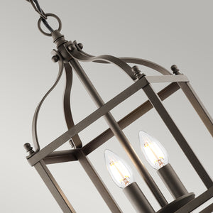 Kichler Pendant from the Larkin range. Larkin 2 Light Small Pendant - Olde Bronze Product Code = KL-LARKIN-P-S-OZ