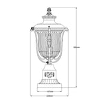 Kichler Luverne 1 Light Medium Pedestal – SKU KL-LUVERNE3-M