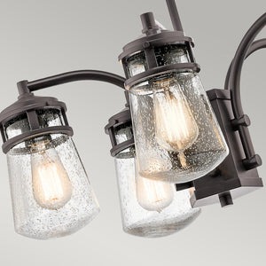 Kichler Chandelier from the Lyndon range. Lyndon 5 Light Outdoor Chandelier Product Code = KL-LYNDON-5P-AZ