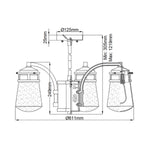 Kichler Chandelier from the Lyndon range. Lyndon 5 Light Outdoor Chandelier – SKU KL-LYNDON-5P-AZ