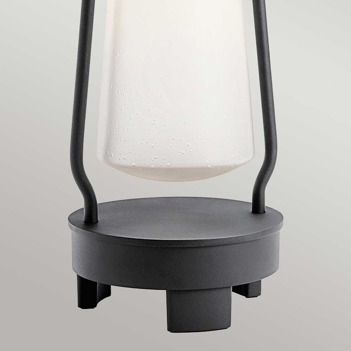 Kichler Bluetooth Lantern from the Lyndon range. Lyndon Portable Bluetooth Speaker Lantern - UK Plug Product Code = KL-LYNDON-BT-A-BK