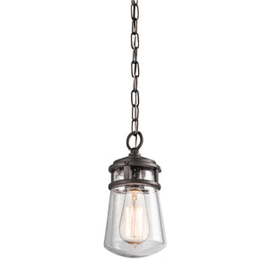 Kichler Outdoor Hanging from the Lyndon range. Lyndon 1 Light Small Chain Lantern Product Code = KL-LYNDON8-S-AZ