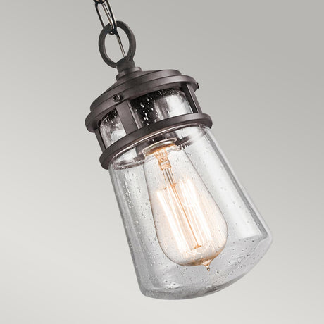 Kichler Outdoor Hanging from the Lyndon range. Lyndon 1 Light Small Chain Lantern Product Code = KL-LYNDON8-S-AZ