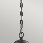 Kichler Outdoor Hanging from the Lyndon range. Lyndon 1 Light Small Chain Lantern Product Code = KL-LYNDON8-S-AZ