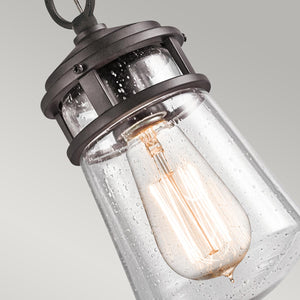 Kichler Outdoor Hanging from the Lyndon range. Lyndon 1 Light Small Chain Lantern Product Code = KL-LYNDON8-S-AZ
